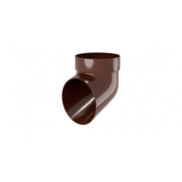Колено сливное ПВХ GL шоколадное (RAL 8017)