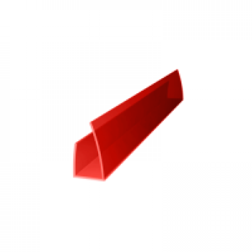 ПТ д/поликарбоната 4 мм/2,1 м (Красный)