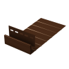 Фаска J 3.05м (пвх) коричневая  Ю-ПЛАСТ