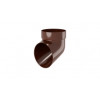 Колено сливное ПВХ GL шоколадное (RAL 8017)
